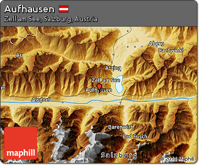 Physical 3D Map of Aufhausen
