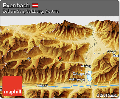 Physical 3D Map of Exenbach