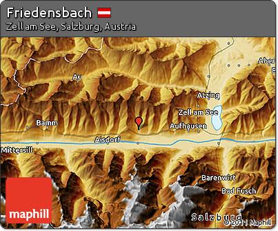 Physical 3D Map of Friedensbach