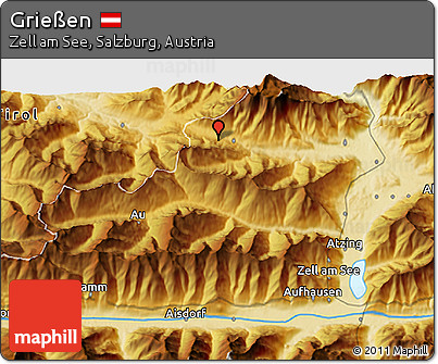 Physical 3D Map of Grießen