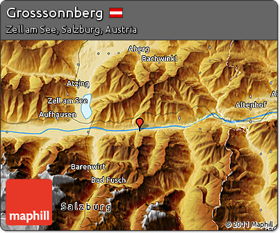 Physical 3D Map of Grosssonnberg