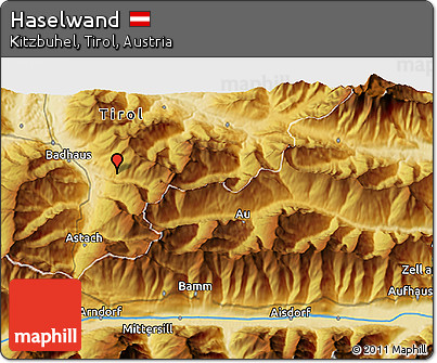 Physical 3D Map of Haselwand