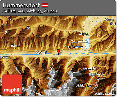 Physical 3D Map of Hummersdorf