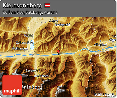 Physical 3D Map of Kleinsonnberg