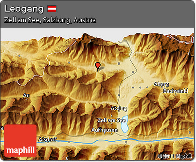 Physical 3D Map of Leogang