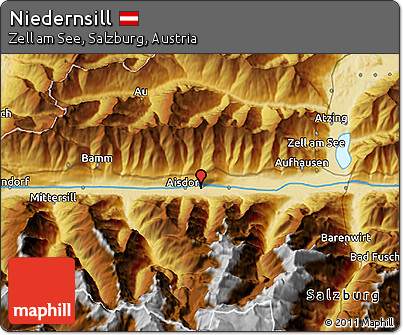 Physical 3D Map of Niedernsill
