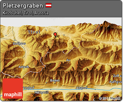 Physical 3D Map of Pletzergraben