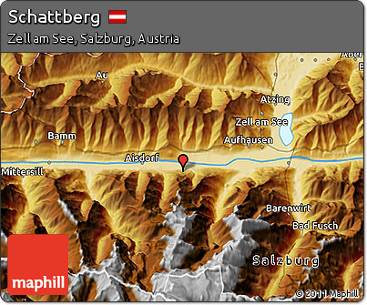 Physical 3D Map of Schattberg