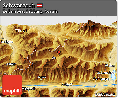 Physical 3D Map of Schwarzach