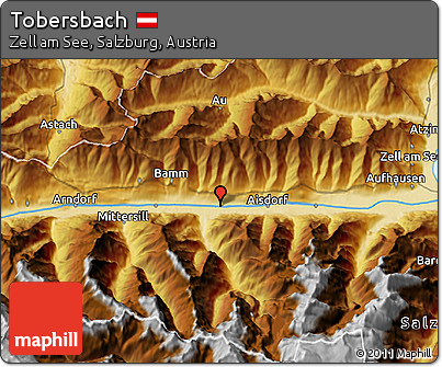 Physical 3D Map of Tobersbach