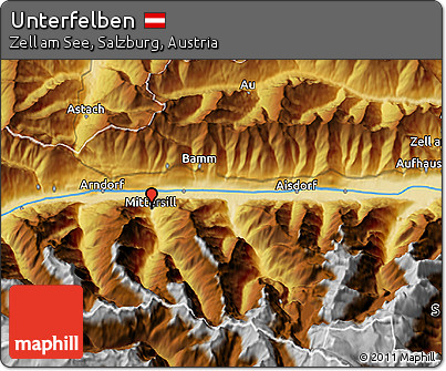 Physical 3D Map of Unterfelben