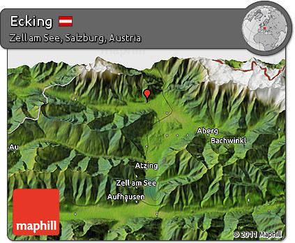 Satellite 3D Map of Ecking