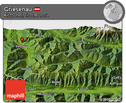 Satellite 3D Map of Griesenau