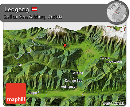 Satellite 3D Map of Leogang