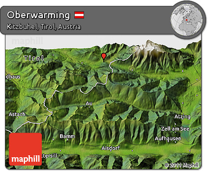 Satellite 3D Map of Oberwarming
