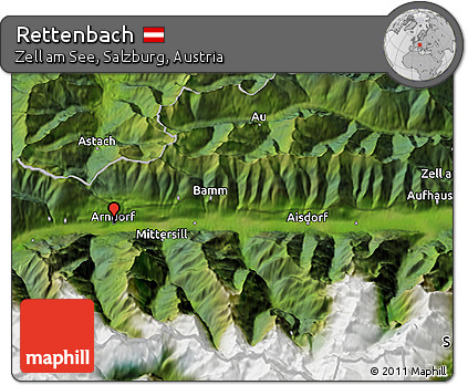 Satellite 3D Map of Rettenbach