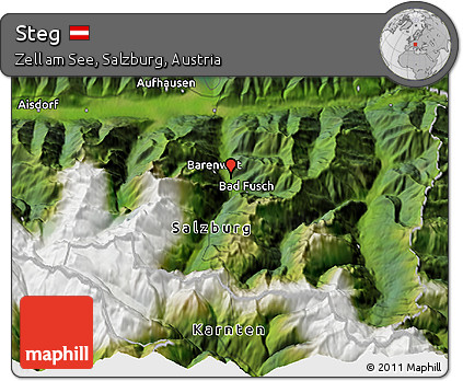Satellite 3D Map of Steg