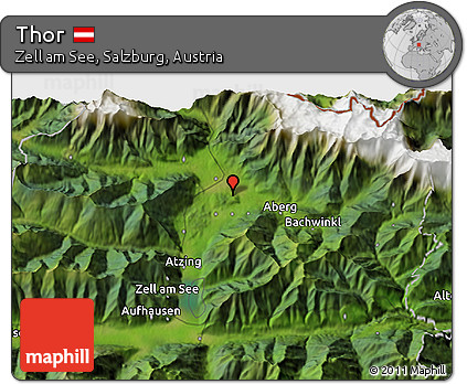 Satellite 3D Map of Thor