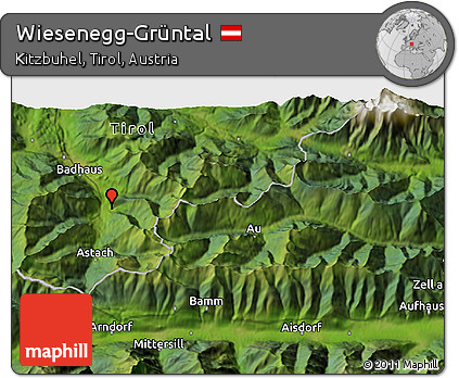Satellite 3D Map of Wiesenegg-Grüntal