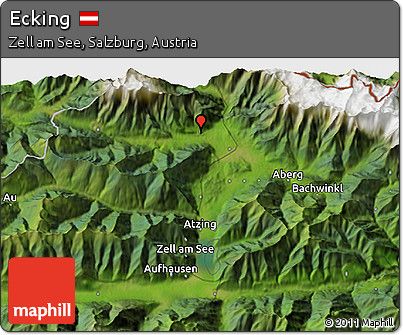 Satellite 3D Map of Ecking