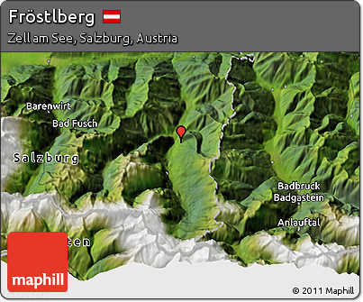 Satellite 3D Map of Fröstlberg