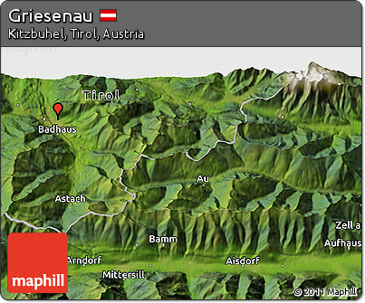 Satellite 3D Map of Griesenau