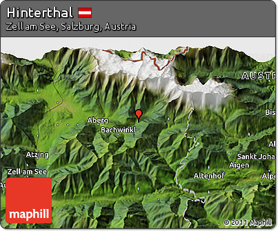 Satellite 3D Map of Hinterthal