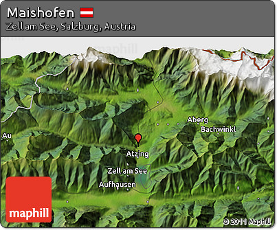 Satellite 3D Map of Maishofen