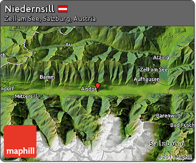 Satellite 3D Map of Niedernsill