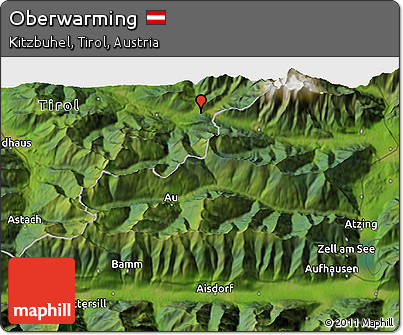 Satellite 3D Map of Oberwarming
