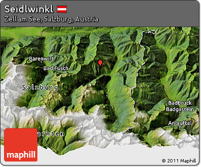 Satellite 3D Map of Seidlwinkl