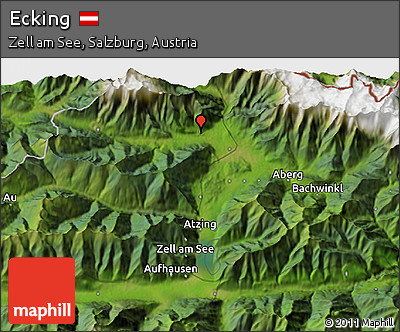 Satellite 3D Map of Ecking