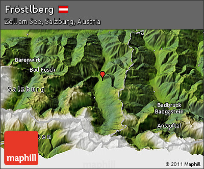 Satellite 3D Map of Fröstlberg