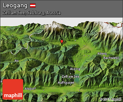 Satellite 3D Map of Leogang