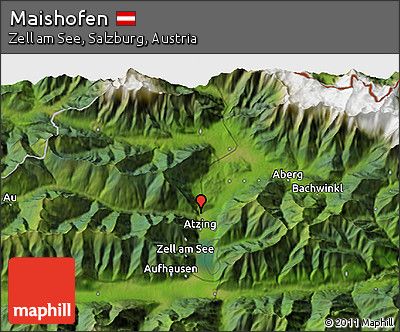 Satellite 3D Map of Maishofen