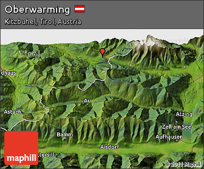 Satellite 3D Map of Oberwarming
