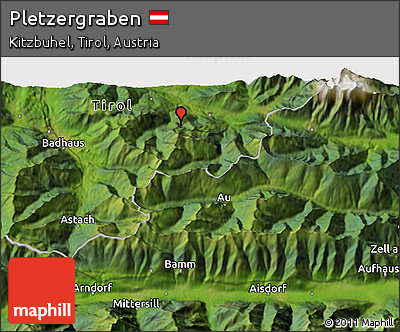 Satellite 3D Map of Pletzergraben