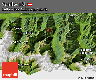 Satellite 3D Map of Seidlwinkl