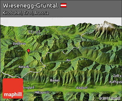 Satellite 3D Map of Wiesenegg-Grüntal