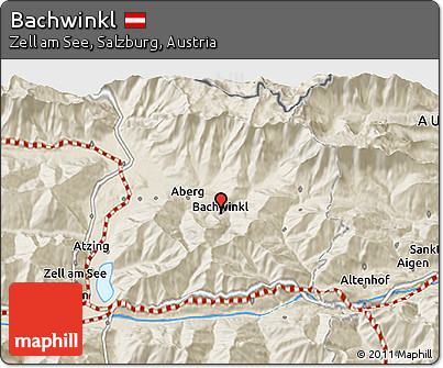 Shaded Relief 3D Map of Bachwinkl