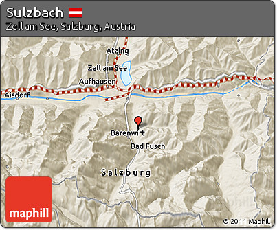 Shaded Relief 3D Map of Sulzbach
