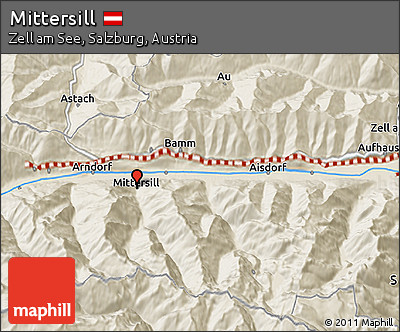 Shaded Relief 3D Map of Mittersill