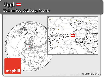 Blank Location Map of Uggl