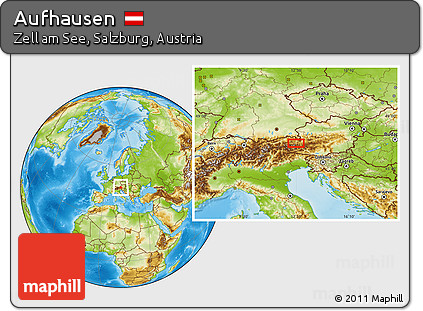 Physical Location Map of Aufhausen
