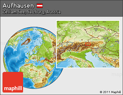 Physical Location Map of Aufhausen