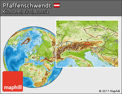 Physical Location Map of Pfaffenschwendt