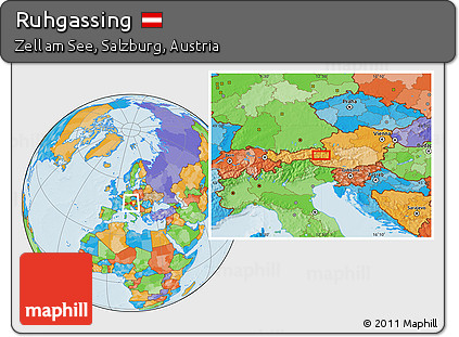 Political Location Map of Ruhgassing