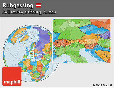 Political Location Map of Ruhgassing