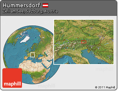 Satellite Location Map of Hummersdorf