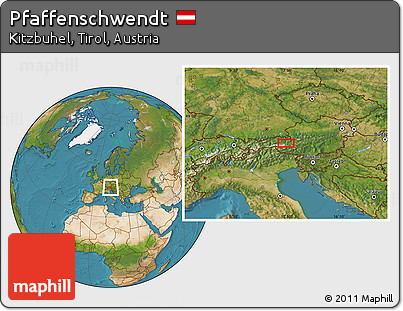Satellite Location Map of Pfaffenschwendt